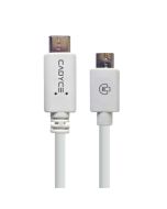 Cadyce CA-CMICRO USB-C to Micro USB 3.0 Male Cable. (White)