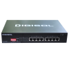 DIGISOL 8 PORT GIGA ETHERNET UNMANAGED POE SWITCH WITH 8 POE PORTS
