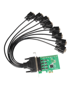 EIRA PCI-E 8-PORT (RS232, DB-9) SERIAL CONTROLLER CARD WITH FAN-OUT CABLE