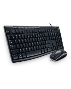 Logitech MK200 Keyboard & Mouse Combo Wired USB Laptop Keyboard