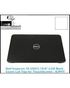 Dell Inspiron 15 (3521) 15.6" LCD Back Cover Lid Top for TouchScreen - 8JPHT 