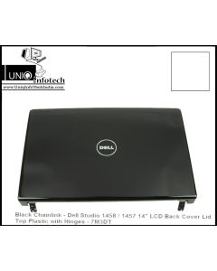 Black Chainlink - Dell Studio 1458 / 1457 14" LCD Back Cover Lid Top Plastic 