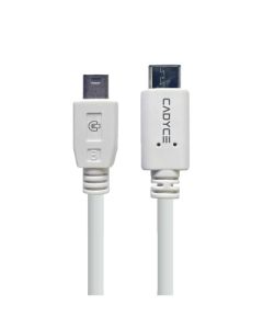 Cadyce CA-C5MiniB USB-C to 5-Pin Mini-B Cable (White)