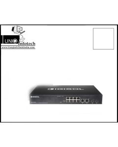 DIGISOL 8 Port 10/100 Mbps Web Managed PoE Switch with 2 Gig Combo (SFP/GT) Ports