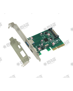 Eiratek PCIe x4 to USB 3.1 Card (1 x Type-A + 1 x Type-C Ports)