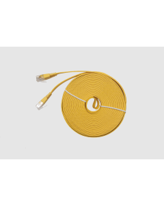 Eiratek Cat6 Ultra-Thin Flat Ethernet Patch Cable – 10m Yellow