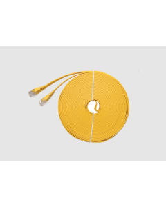 Eirate Cat6 Ultra-Thin Flat Ethernet Patch Cable -15m Yellow