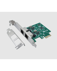 Eiratek PCIe x1 to 2-Port Gigabit Ethernet Card (RTL Chipset)