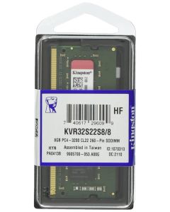 KINGSTON LAPTOP RAM 8GB DDR4 3200 MHz - KVR32S22S8